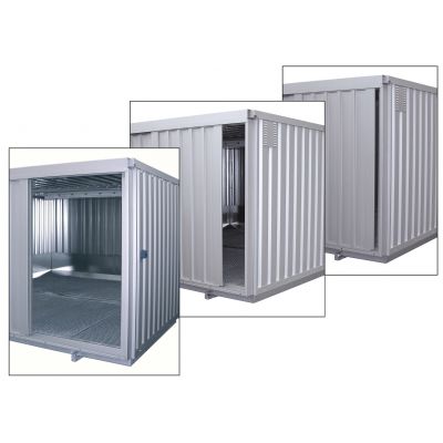 Container di sicurezza con porta scorrevole e ventilazione naturale